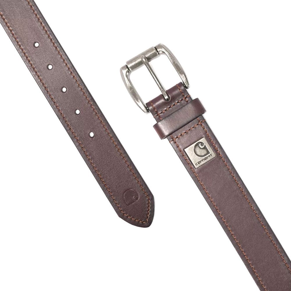 CARHARTT Leather Belt Roller Buckle‎ Brown 42" 1.5" A0005562201